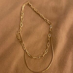 Chic Gold-Tone Layered Necklace